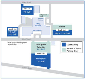 Tobey Hospital Parking Map